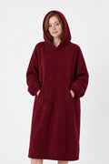 COZEY Huvan Vinröd extra lång