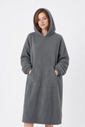 COZEY Huvan Grå extra lång