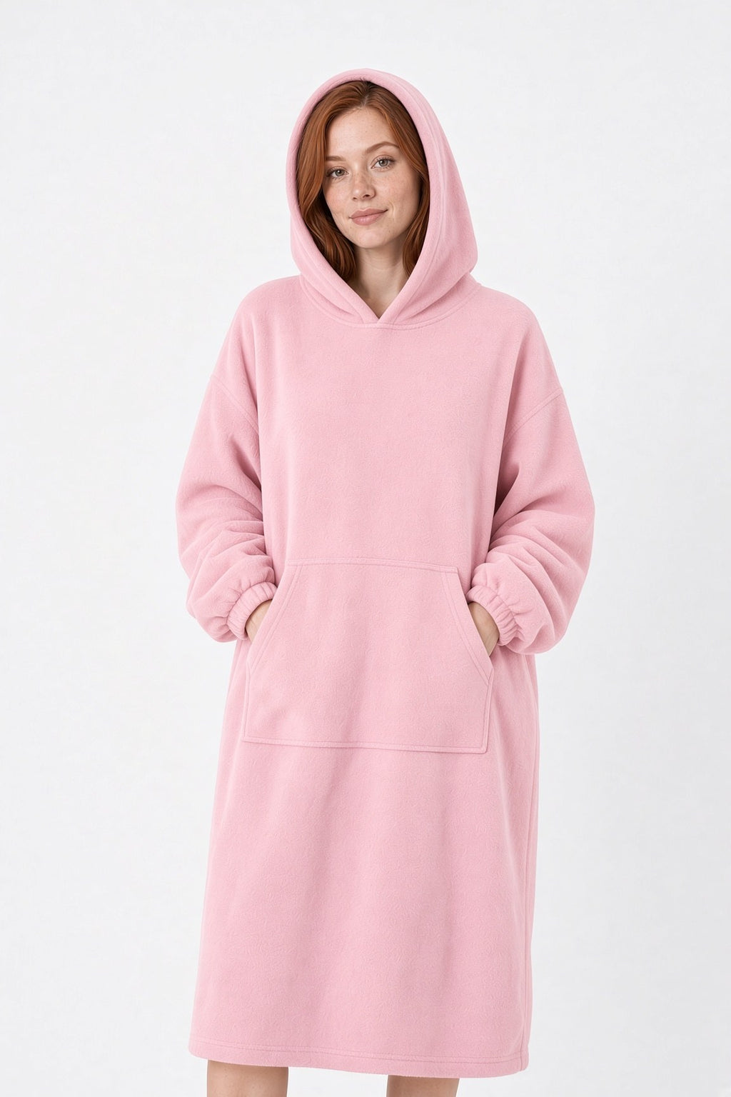 COZEY Huvan Rosa extra lång