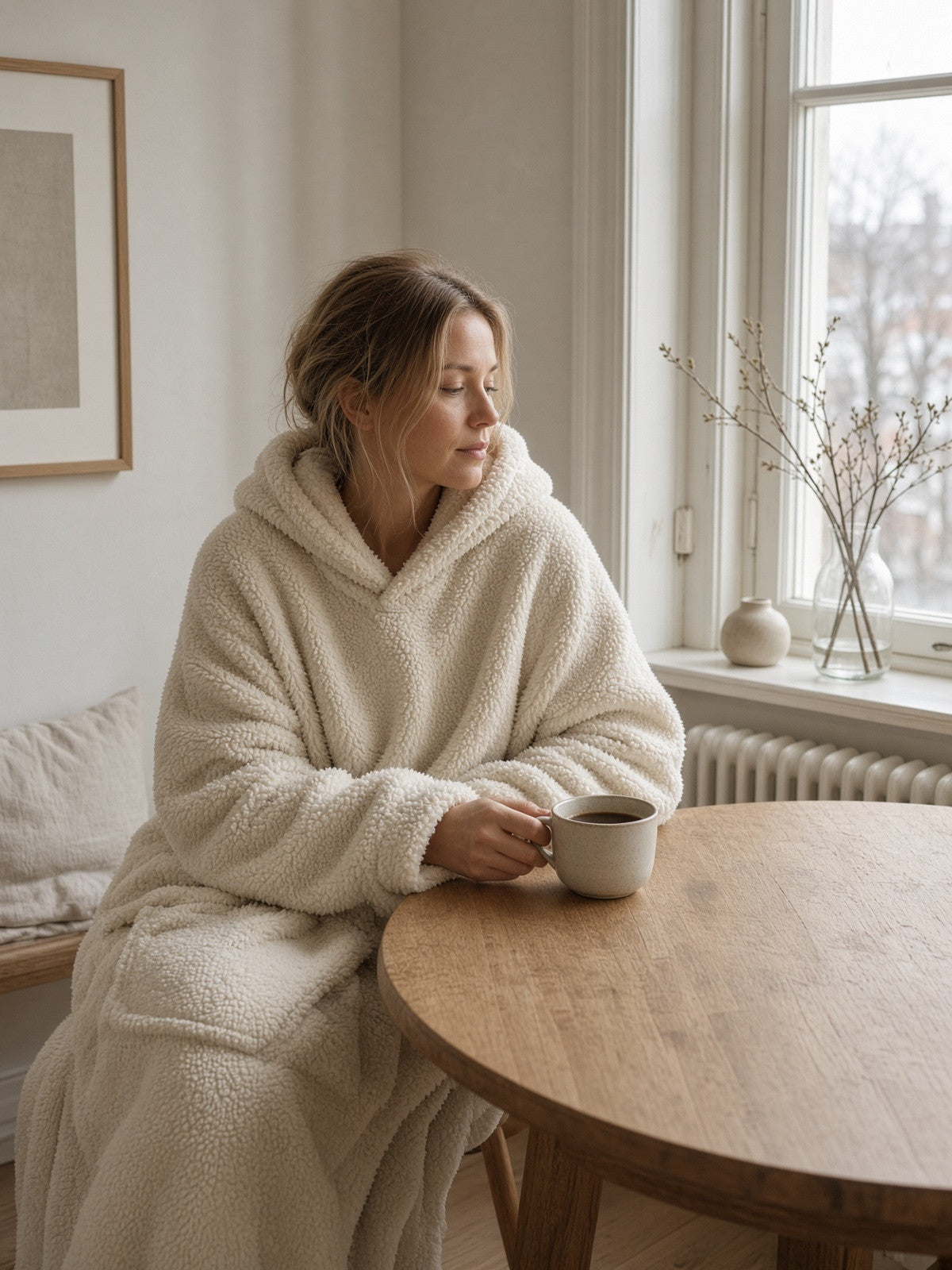 COZEY Huvan i färgen Grädde