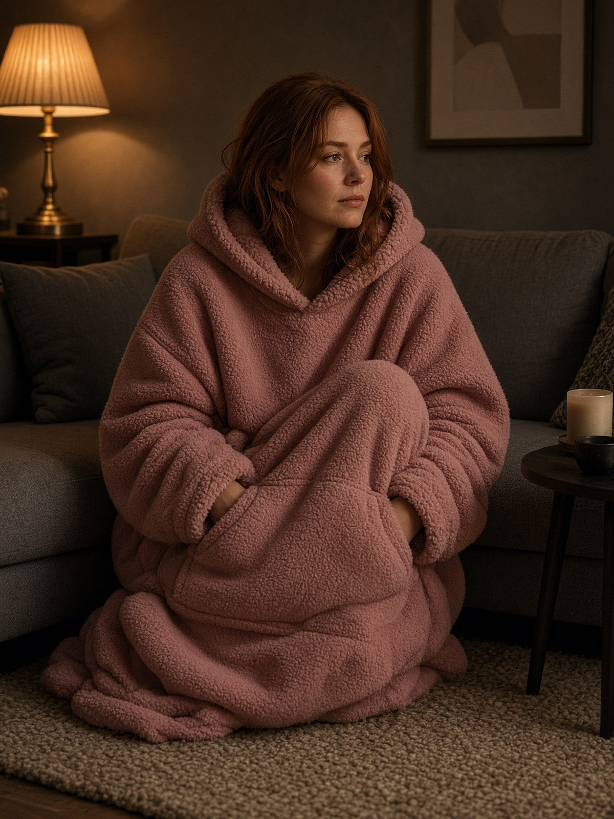 COZEY Huvan i färgen Dimrosa